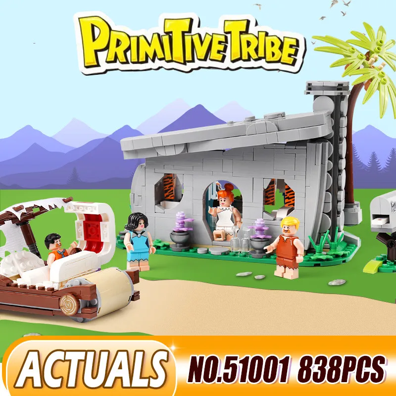 

51001 New Ideas The Flintstones Compatible Legoing deas 21316 Creators Building Blocks Bricks Educational Kid Toy Christmas Gift