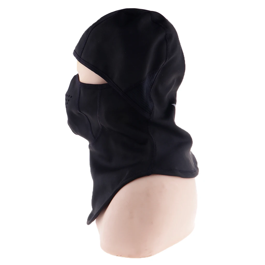 Windproof Thermal Full Face Mask Hat Outdoor Motorcycle Cycling Winter Headwear Black
