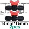 SPRYCLE Waterstop Barb Connector Mini Valve 16mm 20mm 25mm 4/7mm 8/11mm Drip Irrigation Garden Hose 1/4 1/2 3/4 Watering System 4