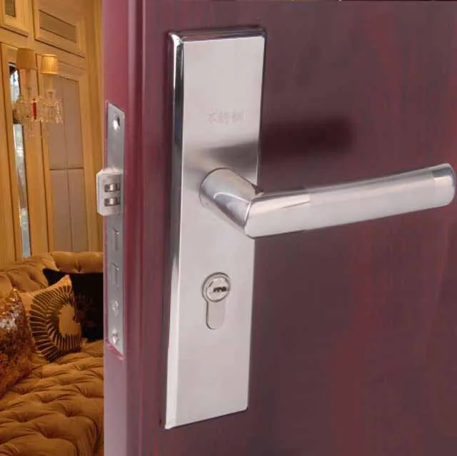 

Doorknob Protector Stainless Steel Home Improvement Bedroom Door Lock Handle Lock European Style Wooden Doors Bearing Lock Hardw