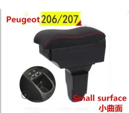 Автомобильный подлокотник коробка применяется только для Восточной Peugeot206/207 Автомобильный подлокотник коробка оригинальная модификация специальное украшение - Название цвета: Белый