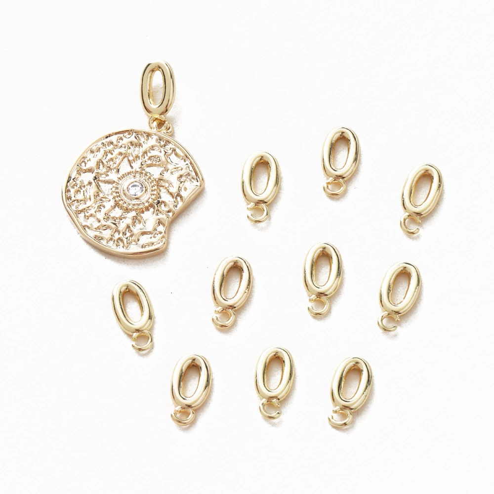 10PCS Pendant Fastener Accessories for Jewelry Findings Components 14k