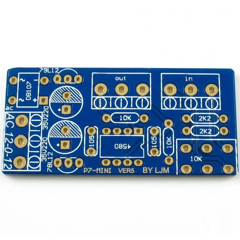 PREAMP P7 MINI OP Preamp Headphone AMP Board KITS AC12 0 12V