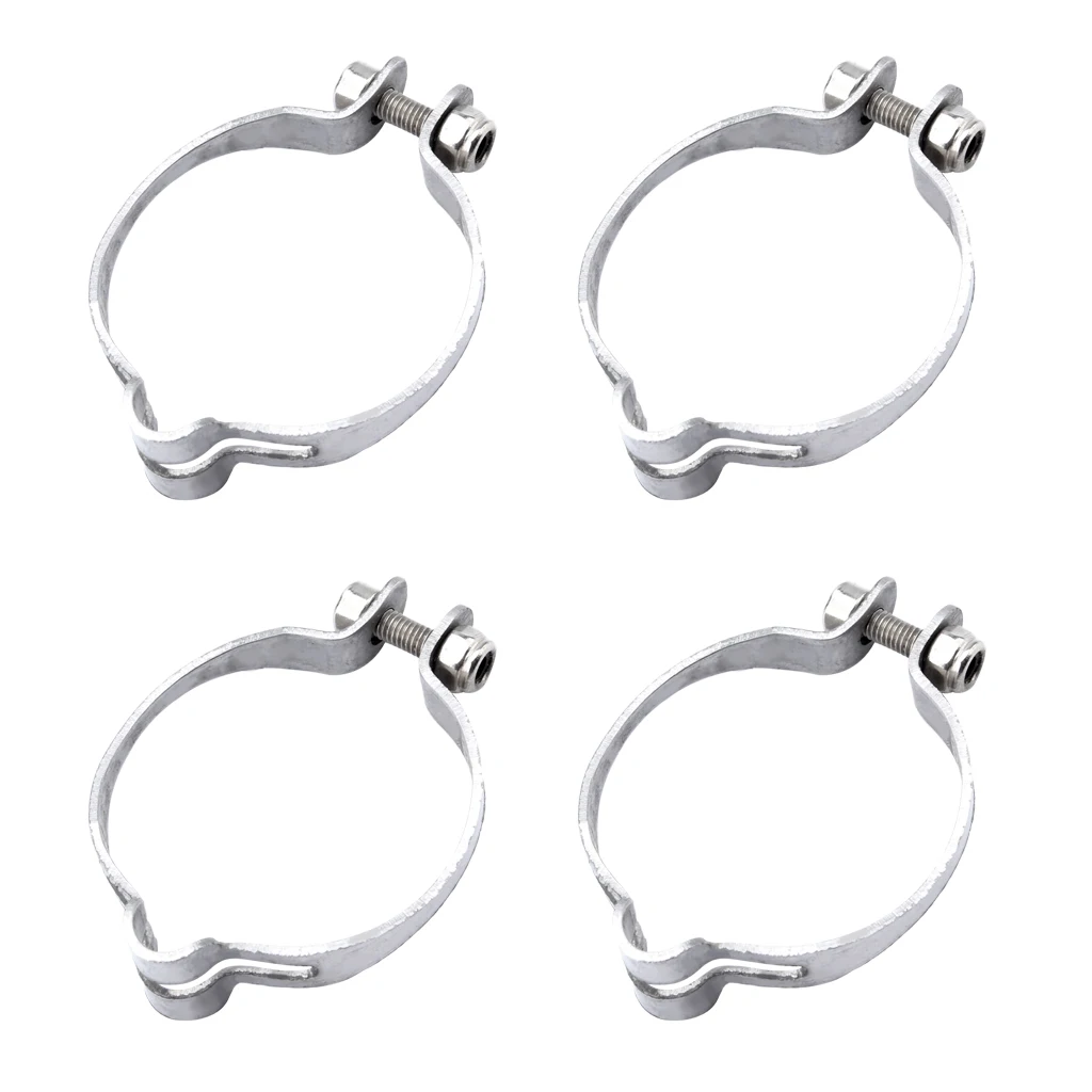 4 Pieces Iron Frame Brake Cable Stop Clamp Vintage Old School Bicycle Fixie 28.6mm