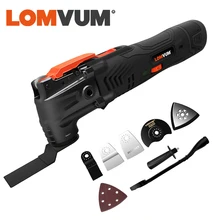 LOMVUM 12 в беспроводные Осциллирующие Деревообрабатывающие инструменты электроинструмент для ремонта DIY дома переменная скорость мульти Резак Электрический триммер лезвие