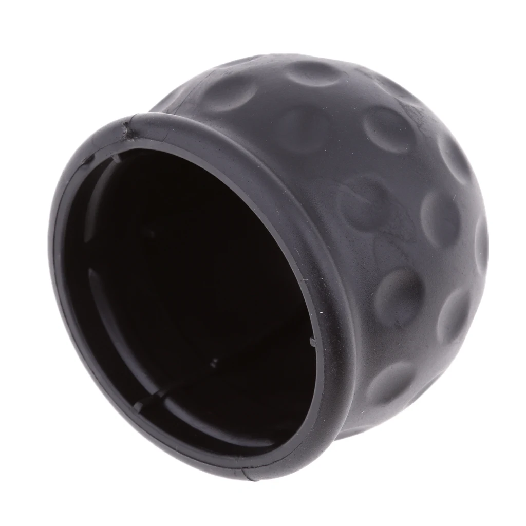 Pack of 2 Black Towing Hitch Towball Cap Covers for Trailer Van Car Auto Inner Diameter: 50mm /2 inch