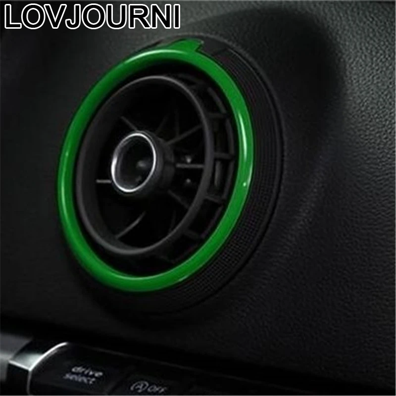 

Car Outlet Air Conditioner Interior Decorative Automobile Automovil Covers Parts Accessory Sticker Strip 14 15 16 FOR Audi RS3