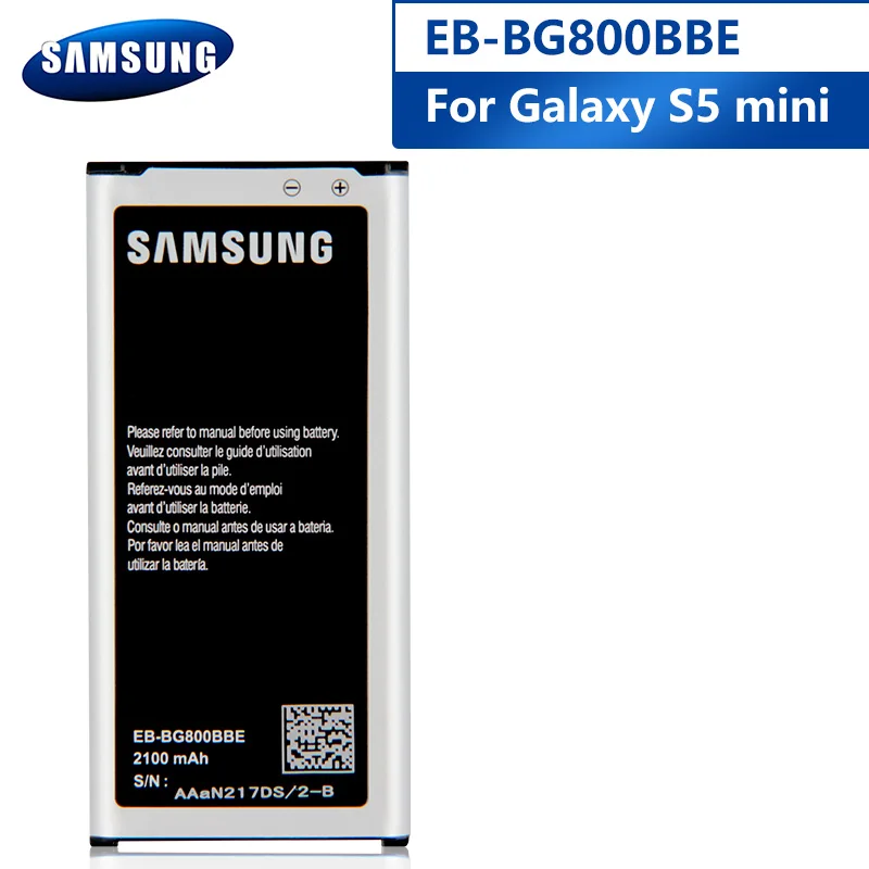 Samsung оригинальный EB-BG800CBE аккумулятор для GALAXY S5 mini G800F G870A G870W EB-BG800BBE сменная батарея