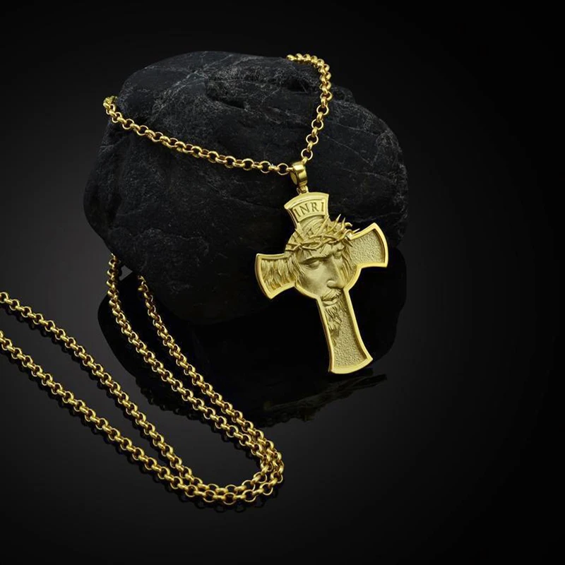 Jesus Christ Crucifix Pendant Necklace