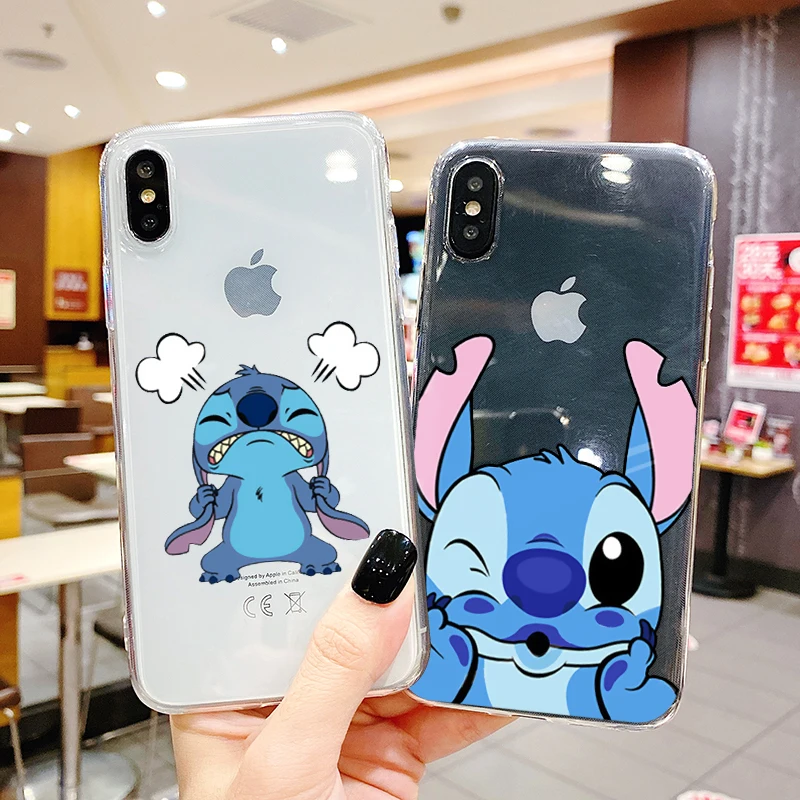 Чехол для телефона с мультипликационным стичем iPhone 11 Pro XR X Xs Max 8 7 6 Plus 6S и SE