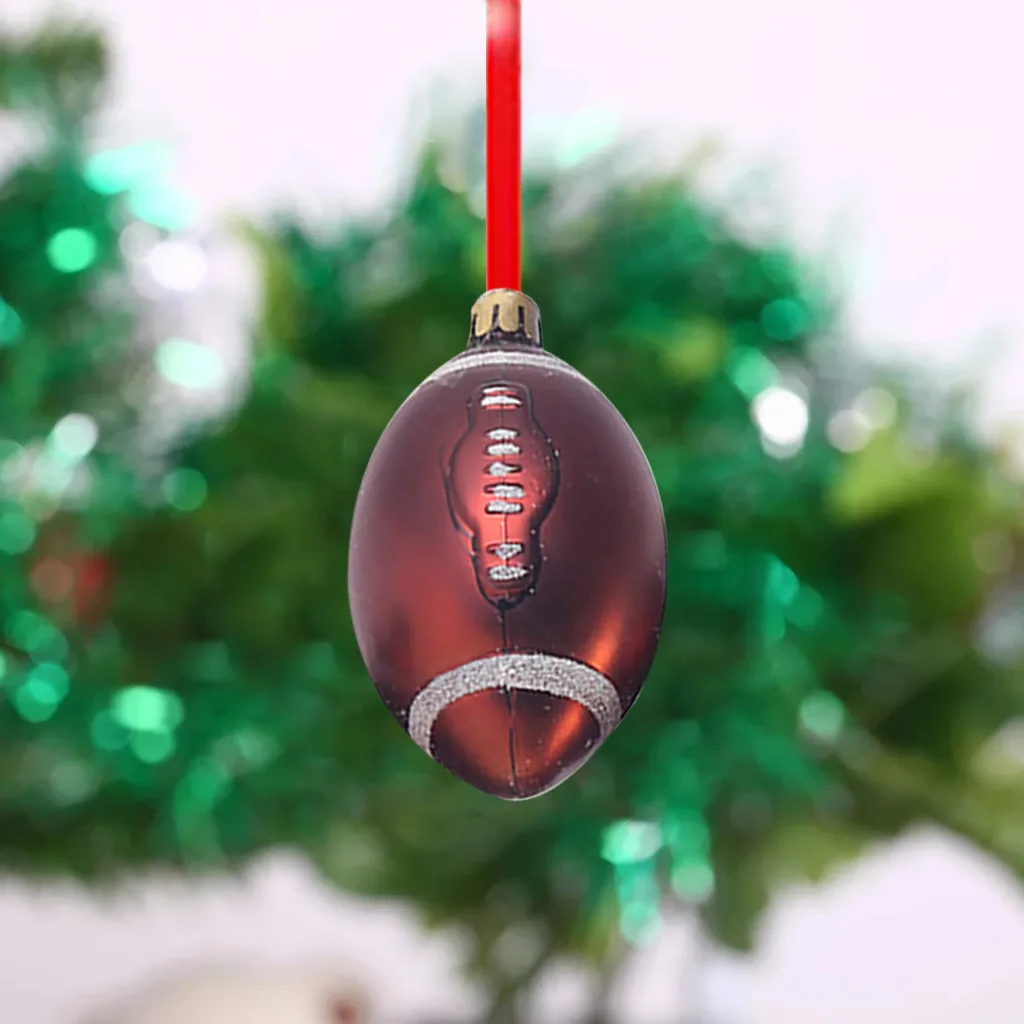 6 шт./компл. Забавный спортивный мяч Рождественская елка украшения для дома 6 см Рождественский бал Футбол Бейсбол Футбол баскетбольный мяч для регби# J8
