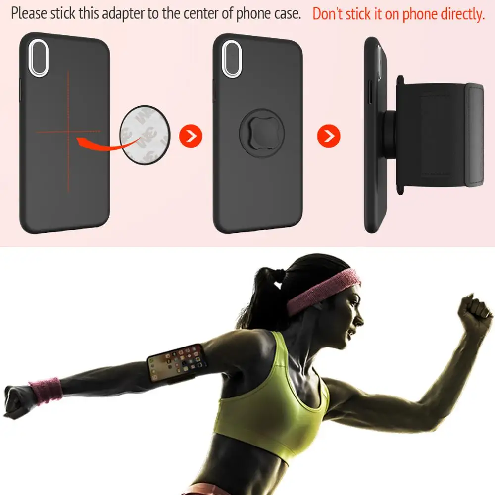 Running Sports Armband Phone Holder - for iPhone 16 Pro/Samsung Galaxy S25/Xiaomi- Secure Running, Hiking,Biking Workout Strap 3