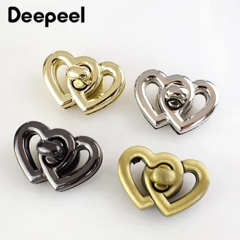 

2Pcs 37x25mm Metal Turn Lock Snap For Handbag Women Bag Twist Lock Clasps Closure DIY Metal Buckle Hardware Accessories KY839