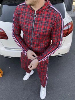 

The Hottest Men's Trendy Brand 3D Lattice Hooded Sports Fashion Slim Jacket In 2020, Street Casual Hip-Hop Zipper Jacket Suit