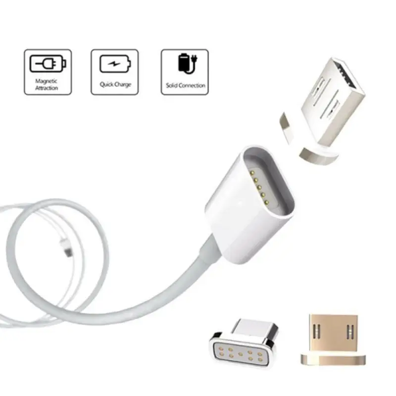 

Design for Type-C and Android Magnetic Wire Rose Gold Magnetic Cable Data line New Type