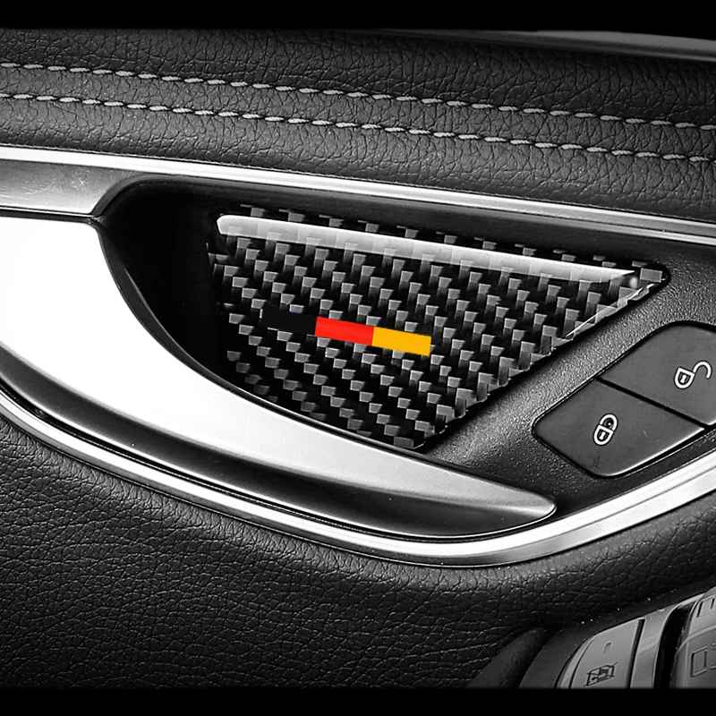 4 шт. наклейки из углеродного волокна для Mercedes Benz C E Class GLC GLK W204 W205 W212 W213 | Автомобили