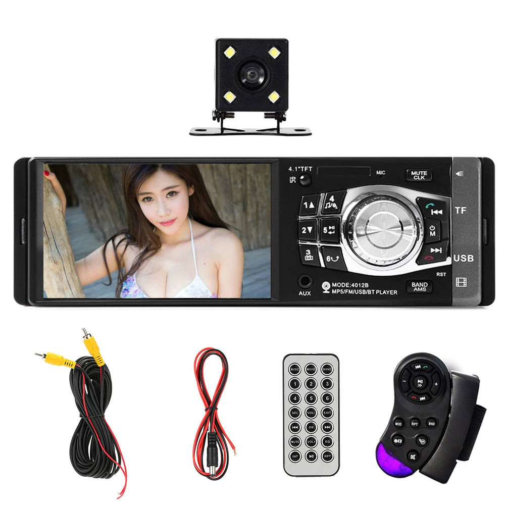 Discount Car Radio Auto Audio Stereo FM BT 2.0 Support Rear View Camera USB Steering Wheel Remote Control With/Without Camera MP5 Player 0