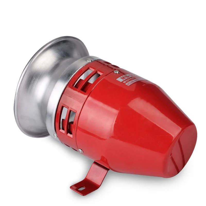 

1PCS AC 110V MS-390 Metal Safety Motor Buzzer Siren Industrial Alarm Sound Red