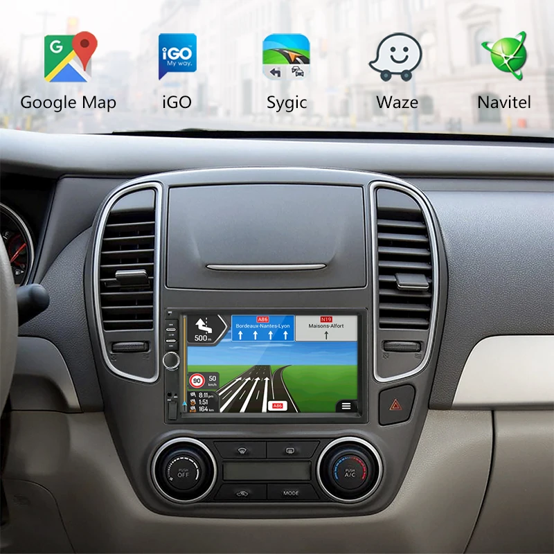 Android 8.1 Car Radio GPS Navigation Wifi 7'' 178*102mm 2din Multimedia Player Audio for Nissan TOYOTA Kia RAV4 Honda VW Hyundai