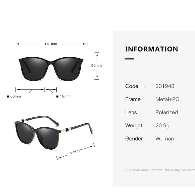 Fashion Retro Oversized Cat Eye Sunglasses for Women 2020 Luxury Brand Designer Polarized Sunglasses 100% UV Protection 4