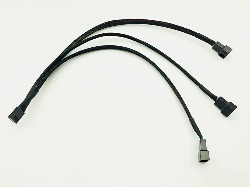 5 шт. 4Pin разветвитель кабеля 1 до 3 PWM 4 P разъем 3/4 Pin вентилятор с ШИМ управлением