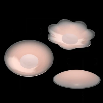 

4pcs/lots Nipple Covers Sticky Silicone Gel Breast Removable Soft Pads Push Up Bra Cup Insert Adhesive Chest Padding Swimsuit