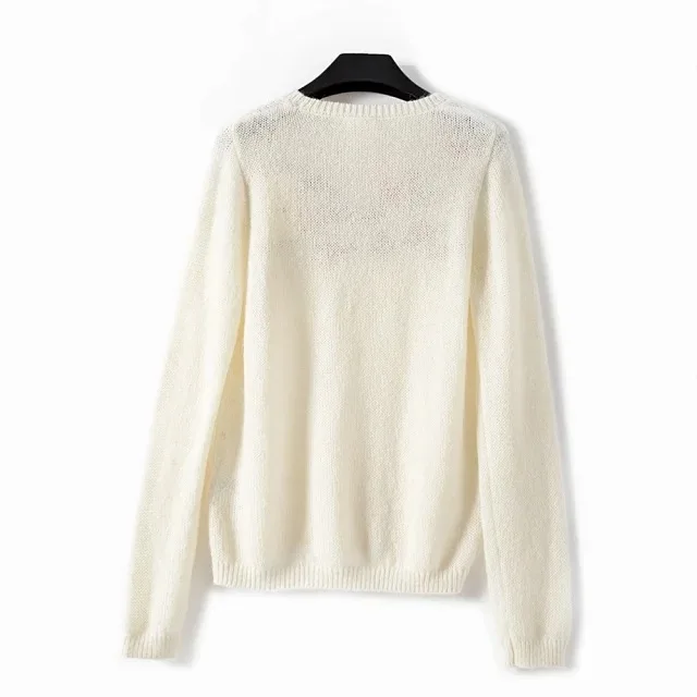 Floral Embroidred Sweater Women Spring Autumn