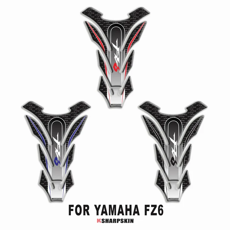 Мотоцикл 3D топливный бак Наклейка защитная декоративная наклейка для YAMAHA FZ6 Танк