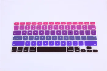 

10 Colors Candy Gradation Colors Silicone Keyboard Cover Sticker for MacBook Air Pro Retina 13 15 17 Protector Sticker Film