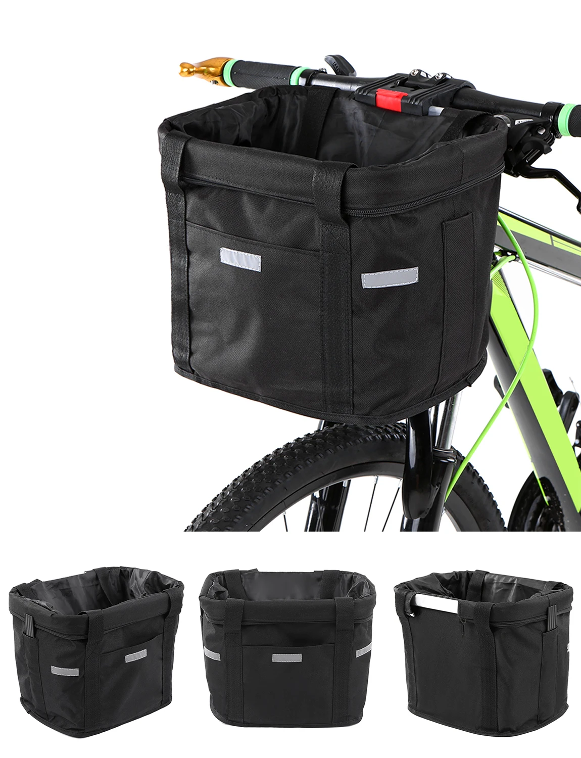 Съемная велосипедная сумка для велосипеда передняя корзина багажник для велосипеда Водонепроницаемая велосипедная корзина на руль Pet Carrier рамка сумка для велосипеда