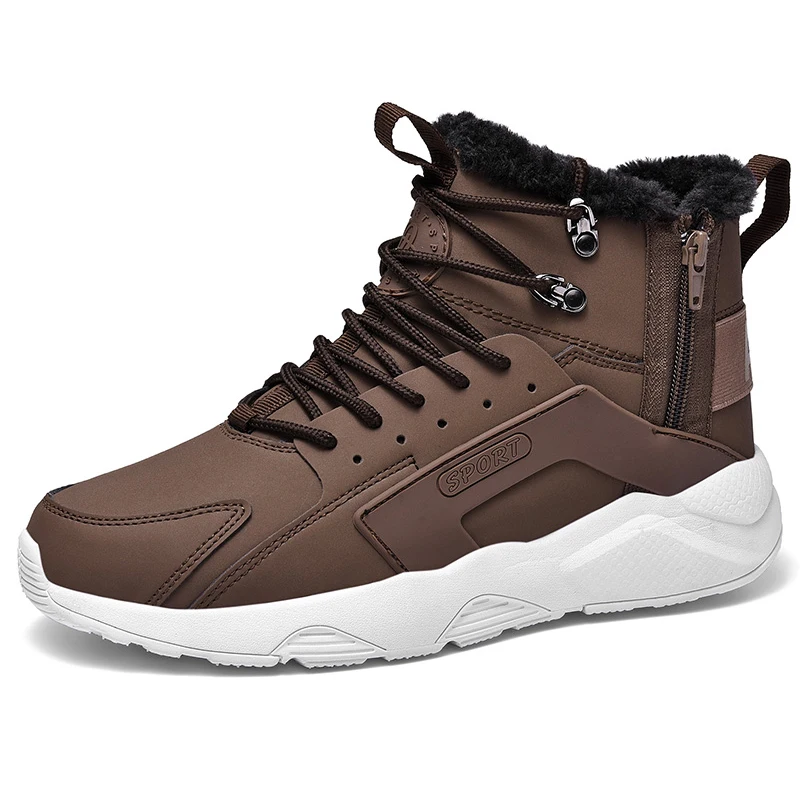 Keep Warm Winter Running Shoes For Men Sneakers With Fur Sport Shoes Zapatillas Hombre Deportiva