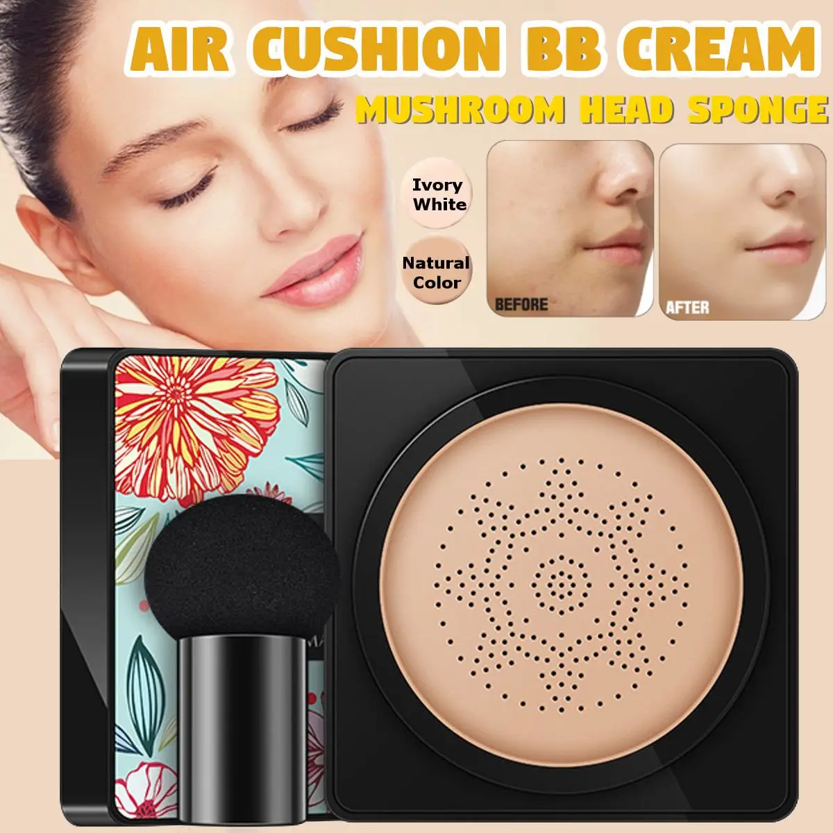 BB Air Cushion основа Корейская Грибная головка CC крем отбеливающий консилер макияж косметика водостойкая осветляющая основа для лица тон M