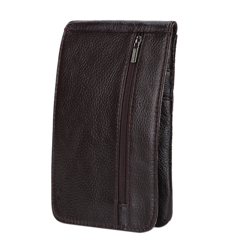

MISFITS Leather Men's Pockets Mobile Phone Bag Wear Belt Bag Outdoor Mountaineering Bag