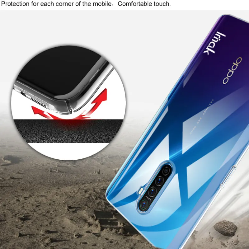 Прозрачный чехол Imak Crystal Pro с полной защитой для Realme X2 Чехол устойчивый к