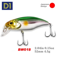 D1 X 52 Minnow приманки для ловли рыбы приманка блесны искуственные