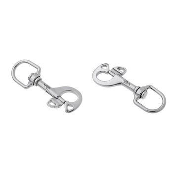 

Perfeclan 2Pcs Swivel Eye Bolt Snap Spring Hook for Scuba Tech Diving
