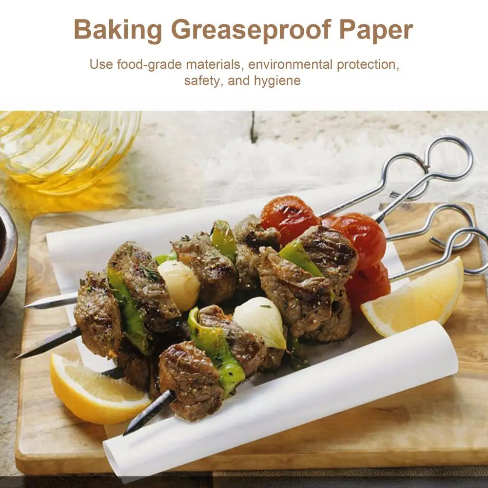 New 5m Baking Paper Parchment Paper Rectangle Baking Sheets Bakery Bbq Party Oil Paper Safe And Healthy Food Grade