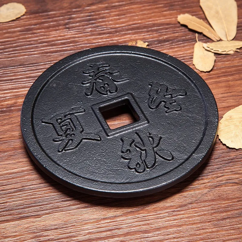 Hot XD-Black Cast Iron Trivet Teapot Tetsubin Stand Chinese Four Season | Дом и сад