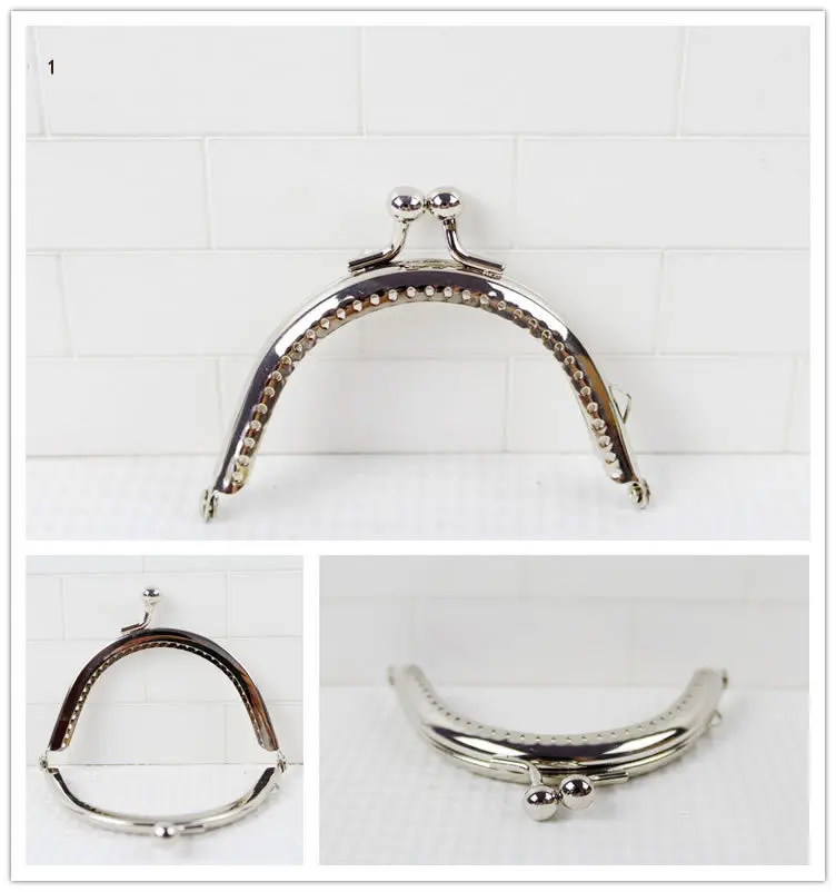 5 Piece Size 8.5 Cm Small Mini Sewing Coin Purse Frame Handle Handbag Accessories Wholesale Metal Purse Frame Bag Obag Handles