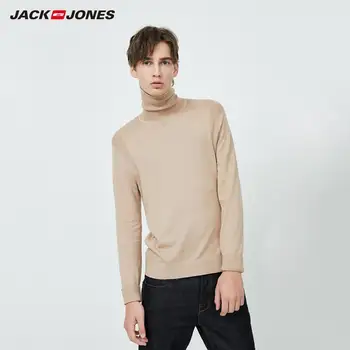

JackJones Men's High-neck Pure Color Multicolor Cotton Business Casual Knit Sweater| 219424518