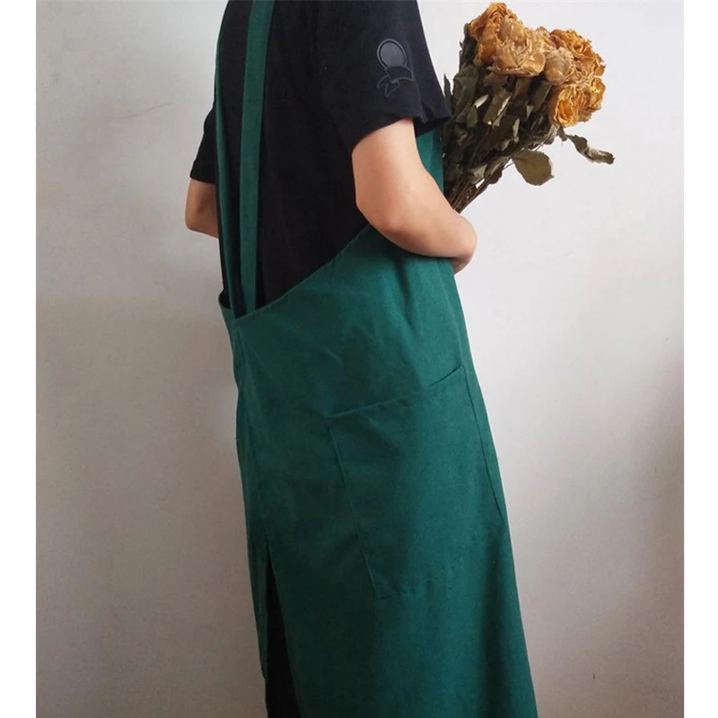 Scandinavian Cotton linen Apron women unisex aprons Gardening Florist Coffee Shops Kitchen Baking cleaning Aprons Pastry Uniform