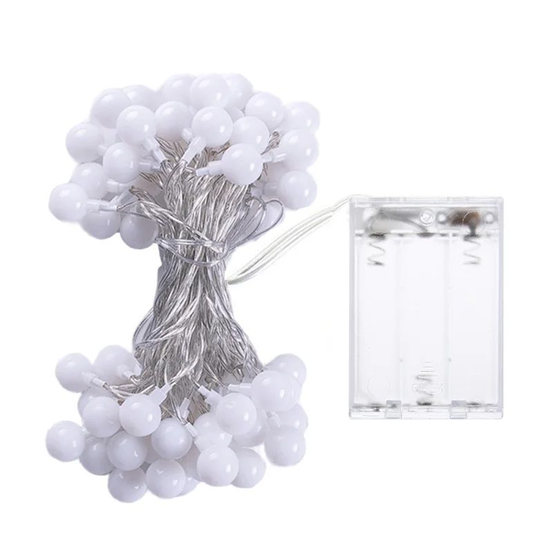 Guirlanda de Fadas Luzes da Corda à Prova Água para a Árvore de Natal Alimentado por Bateria Bola Dwaterproof Casamento Casa Decoração Interior Lâmpada 32ft 10m Led 6 para a árvore de natal casamento casa
