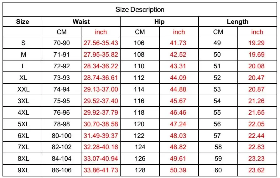 US SIZE FOR BEACH SHORT