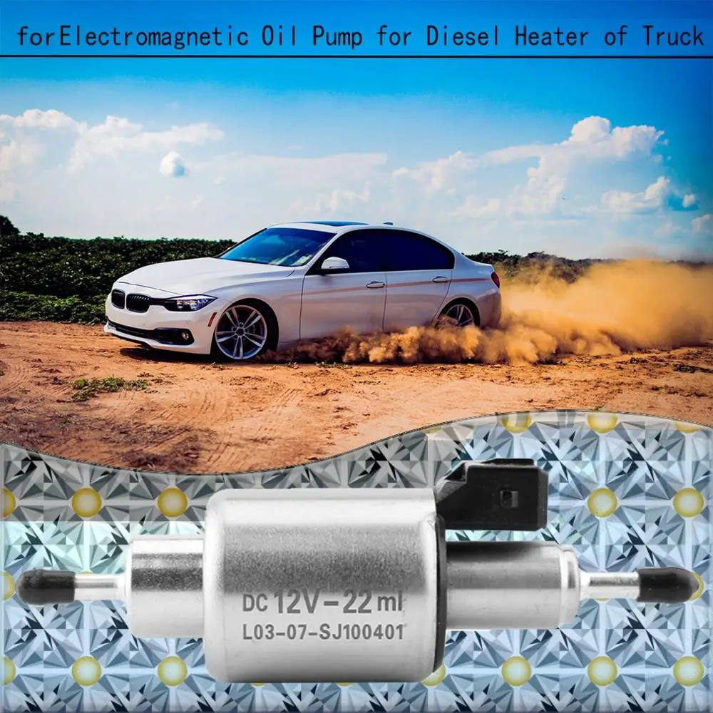 Серебряный автомобильный масляный топливный насос для 2 кВт до 5 кВт для Webasto Eberspacher обогреватели DC12V авто Замена Стабильная производительность