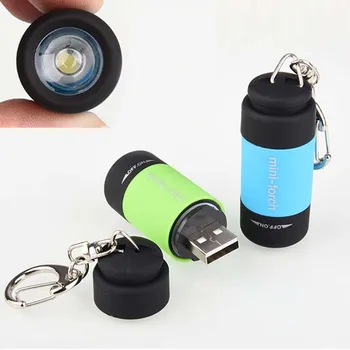 

Wasafire USB Rechargeable Keychain Torch 0.3W Mini LED Flashlight Waterproof Portable Lantern Lamp for Camping Working