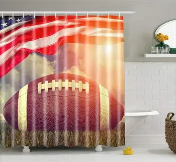 

Vintage Style Towel Map Bookshelf Flag Bathroom Shower Curtains Frabic Waterproof Polyester Bath Curtain Hooks Douchegordijn