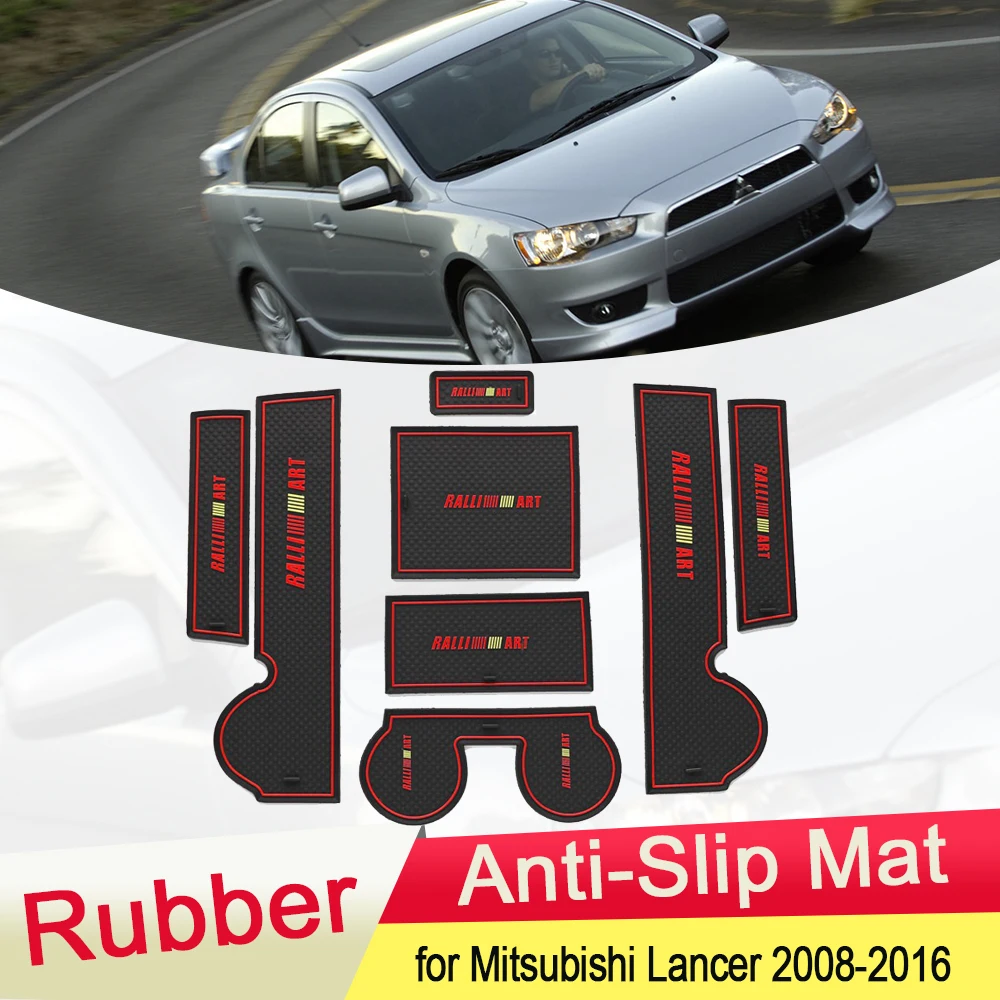 Противоскользящий резиновый коврик для Mitsubishi Lancer Ralliart EVO X Galant 2008 ~ 2016 Аксессуары