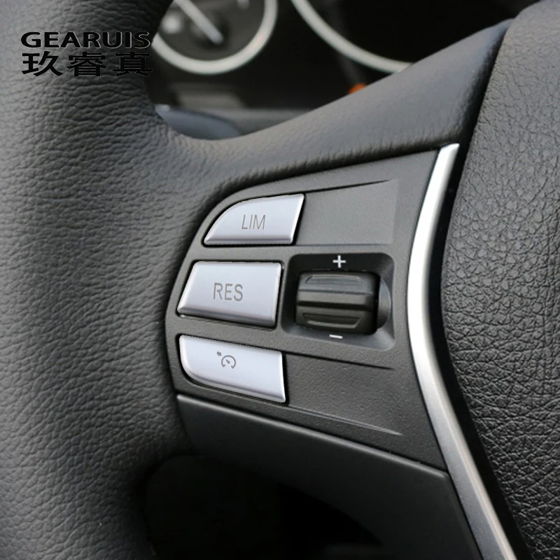

For BMW 1 2 3 4 Series 3GT F20 F21 F30 F32 F34 Car Steering Wheel Switch Control Buttons Trim Cover Sticker Interior Accessories