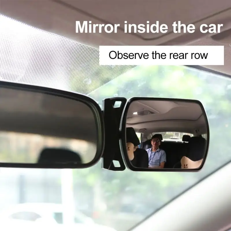 Car Mirror 360 Degree Adjustable Wide Angle Side Rear Mirrors blind spot Snap way for parking Auxiliary rear view mirror Baby | Автомобили