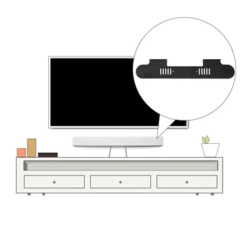 

Reserved Cable Durable Easy Install 60-150cm Aluminum Alloy Damp Proof Wall Mount Bracket Sound Bar Multipurpose Stable For